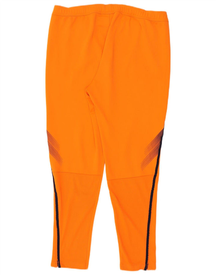 ADIDAS Herren Climalite Trainingshose XL Orange Colourblock Polyester