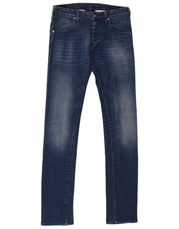 Emporio Armani Damen Skinny Jeans W28 L32 Blaue Baumwolle