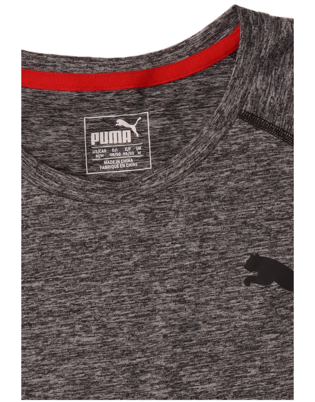 PUMA Herren T-Shirt Top Mittelgrau meliert