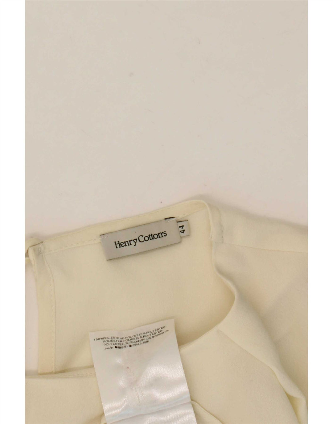 Henry Cottons Langarm-Blusenoberteil für Damen IT 44 Mittelweißes Polyester