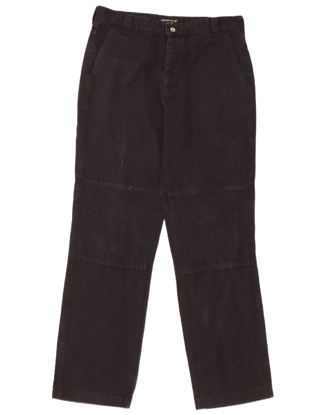Lee Herren gerade Chinohose W34 L33 schwarze Baumwolle