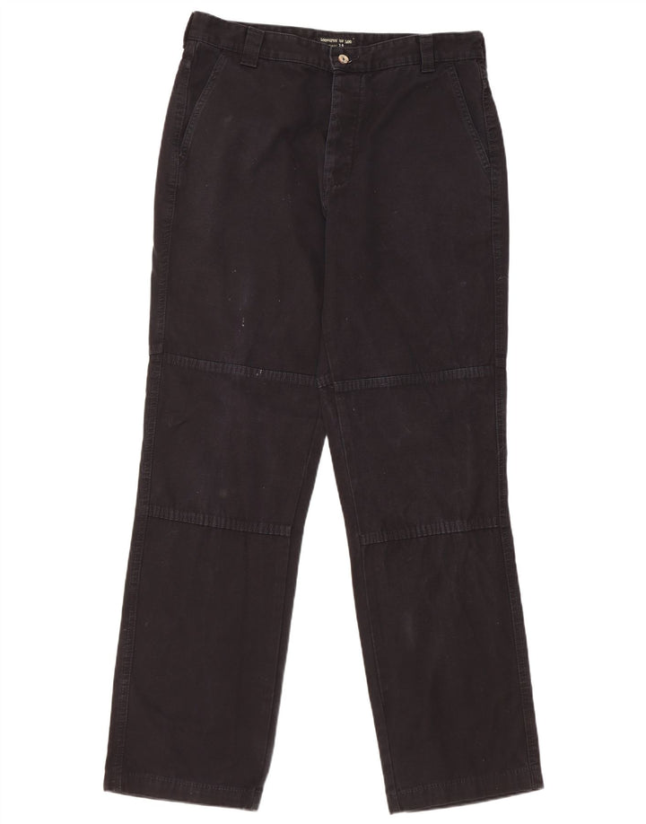 Lee Herren gerade Chinohose W34 L33 schwarze Baumwolle