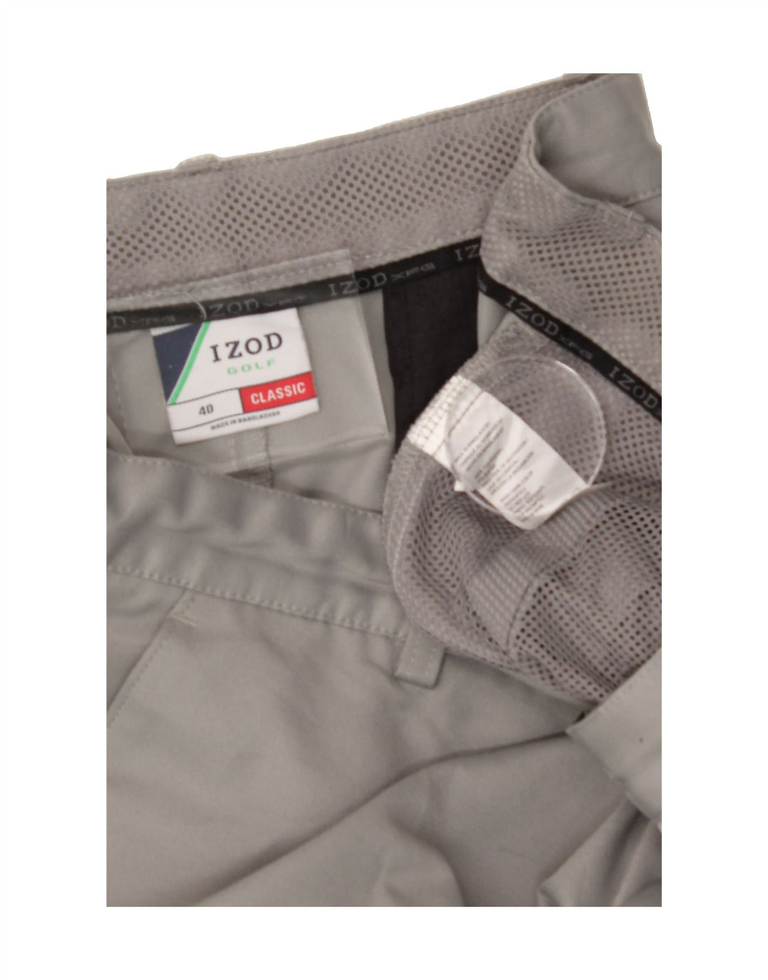 IZOD Mens Classic Fit Cargo Shorts W40 XL Grey Polyester Vintage Izod and Second-Hand Izod from Messina Hembry 
