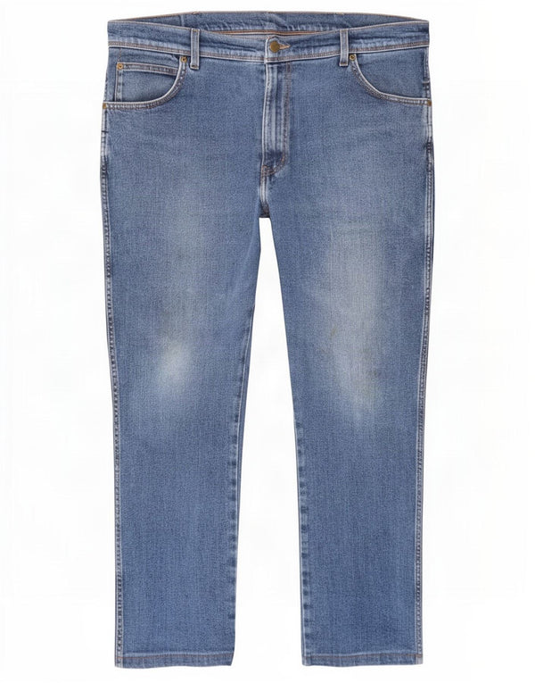 Wrangler Herren-Jeans mit normaler Passform, verkürzte Passform, W38, L26, Blau, Baumwolle