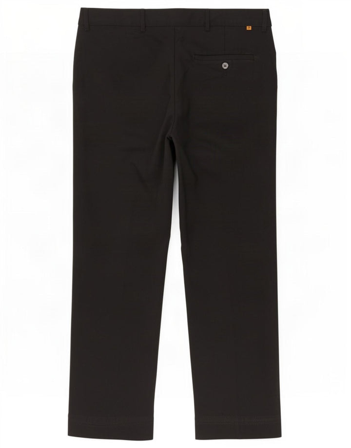 Farah Damen Gerade Freizeithose W36 L27 Schwarz Polyester