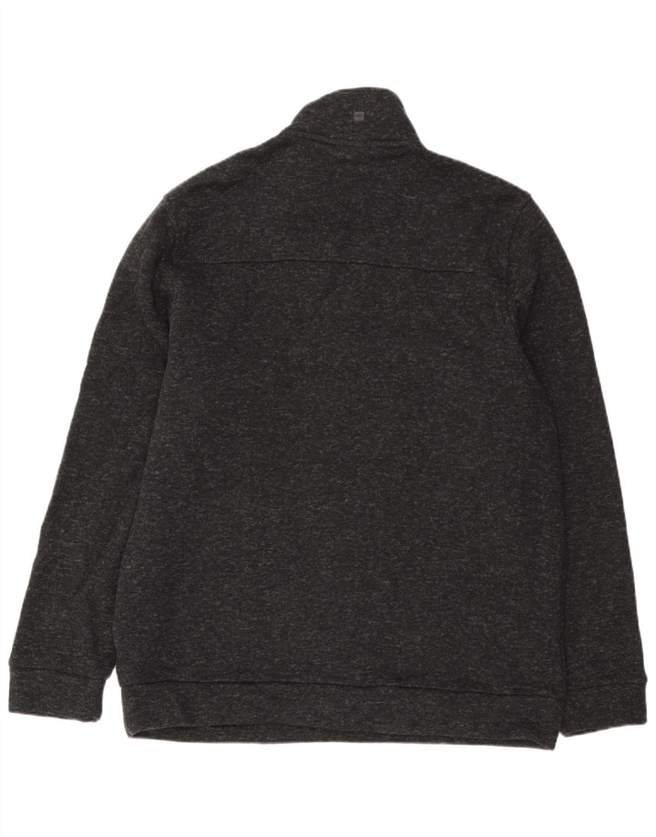 Mountain Warehouse Herren-Sweatshirt mit Reißverschluss am Hals, XL, Grau meliert