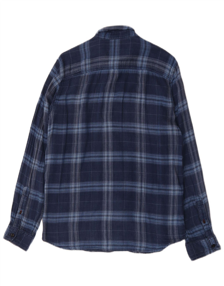Jack & Jones Herren-Flanellhemd, groß, blau kariert