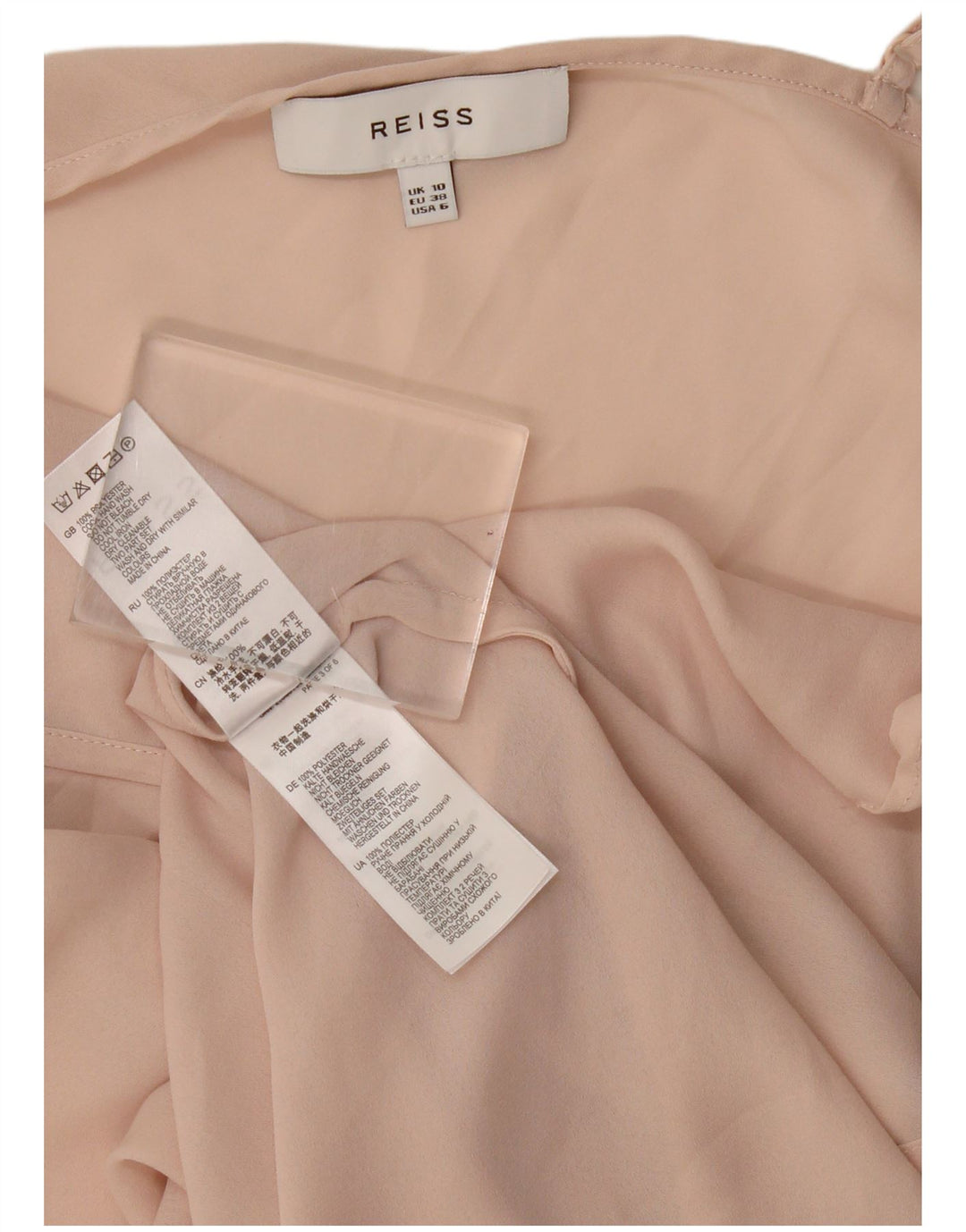 Reiss Damen Slip Dress UK 10 Small Rosa Polyester