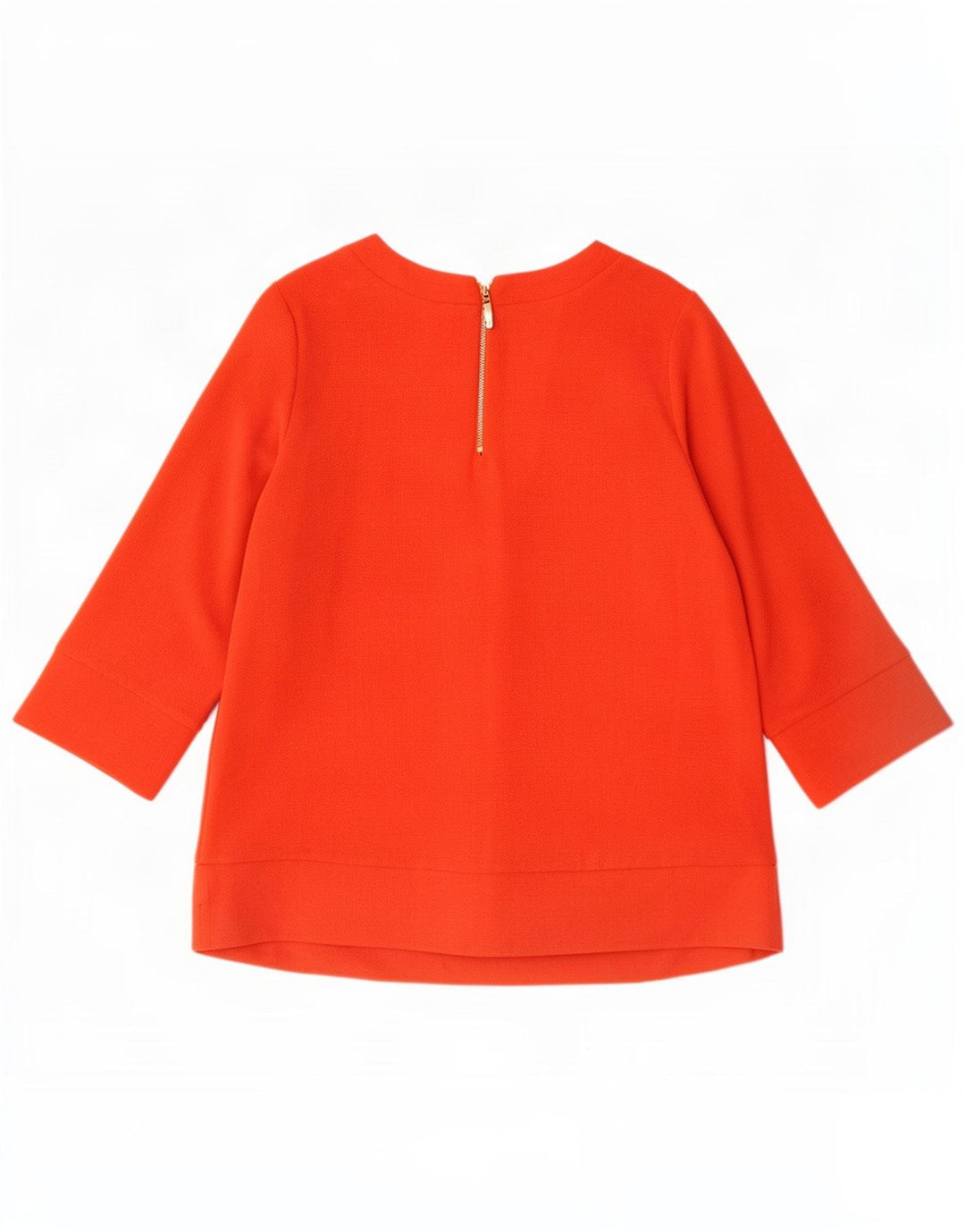 Marks & Spencer Damen-Top, 3/4-Ärmel, UK-Größe 12, Mittelorange, Polyester