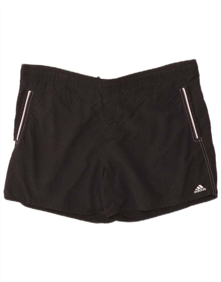 Adidas Herren-Badeshorts, groß, aus schwarzem Nylon