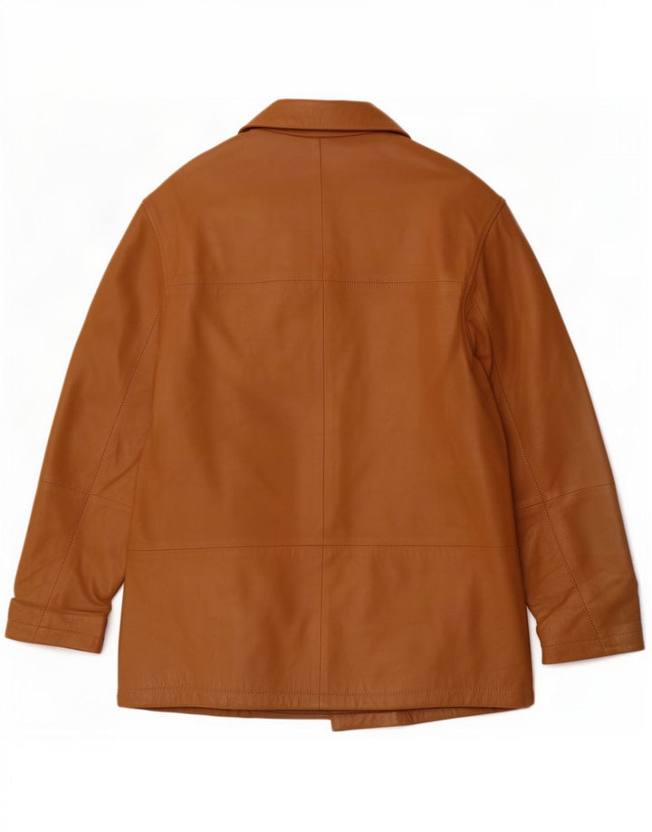 Damen Lederjacke UK 14 Large Beige