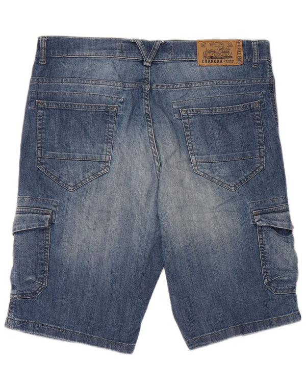Carrera Herren 618 Cargo Denim Shorts IT 50 Large W34 Blaue Baumwolle