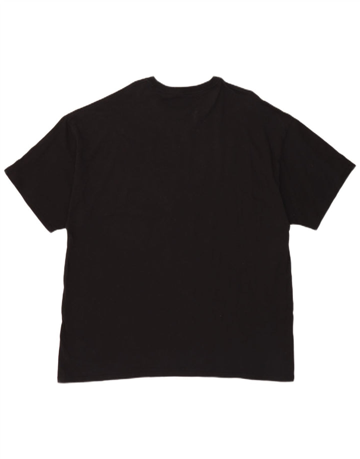 Champion Herren Grafik T-Shirt Top 3XL Schwarz Baumwolle