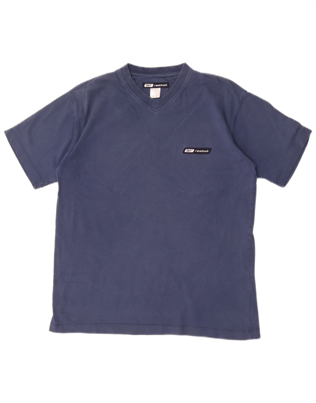 Reebok Herren T-Shirt Top Small Marineblau Baumwolle