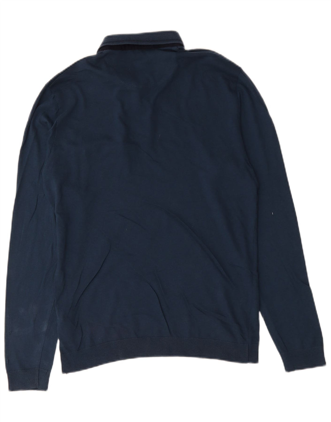 Ted Baker Herren-Langarm-Poloshirt, Größe 3, mittelgroß, marineblau, Baumwolle