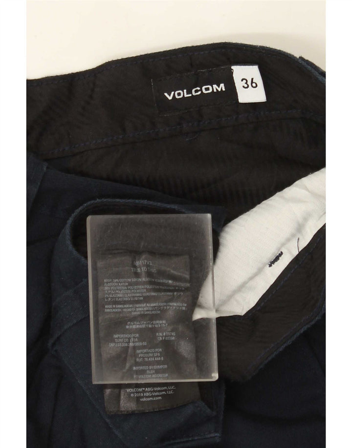 Volcom Herren Chino-Shorts W36 Große marineblaue Baumwolle