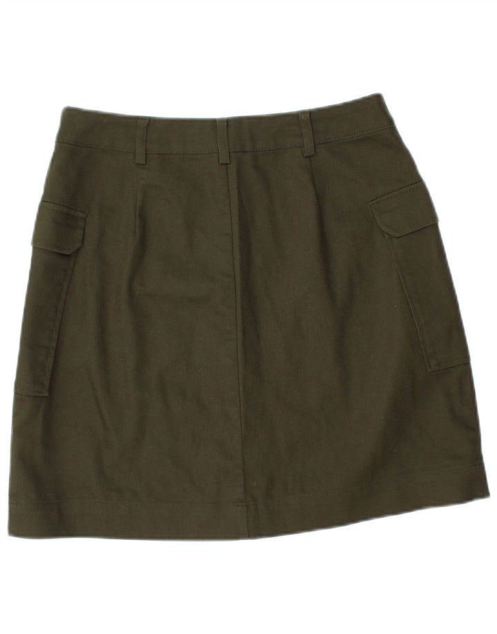 Oasis Mini-Cargo-Rock für Damen, UK 10, Größe S, W28, grüne Baumwolle