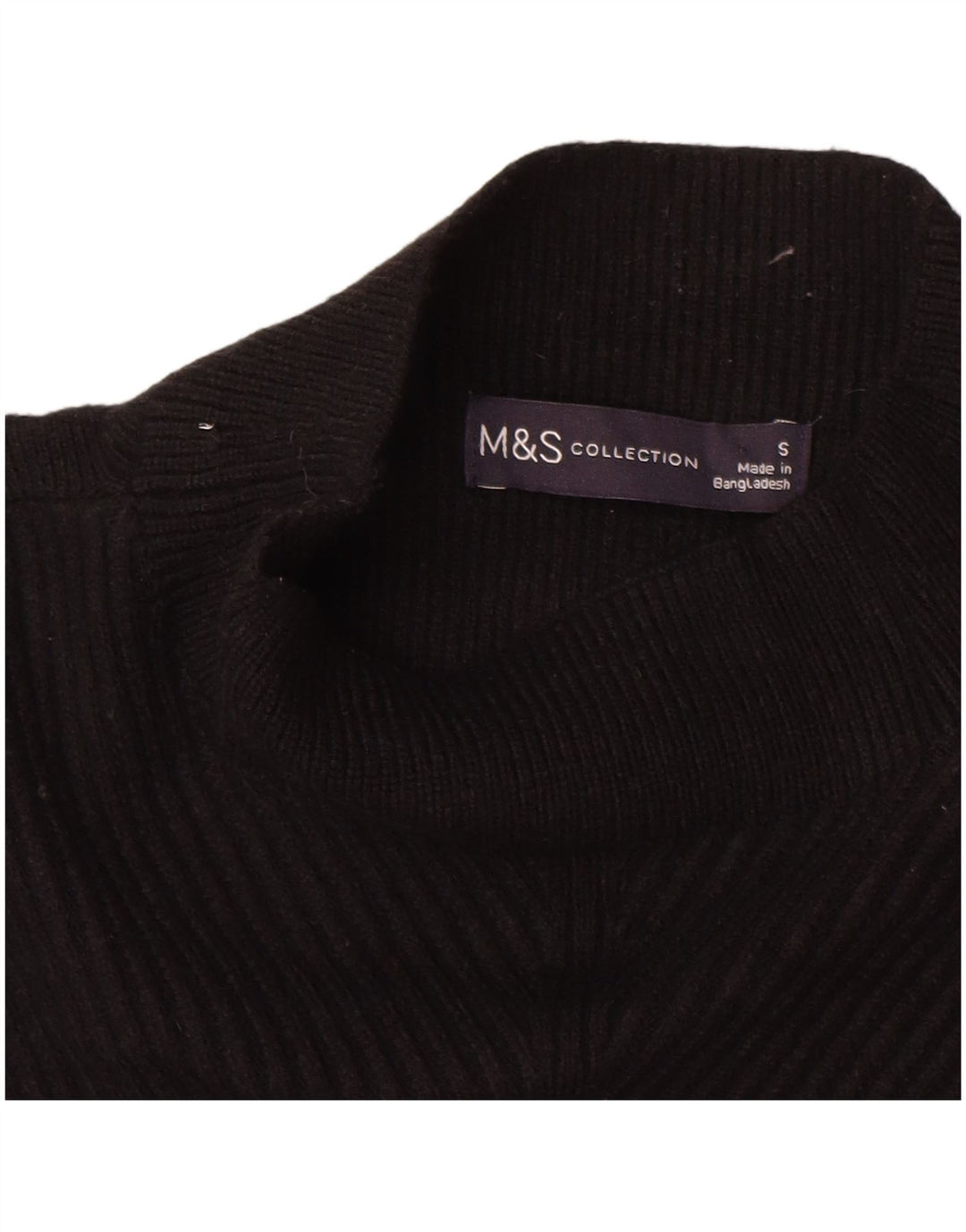 MARKS & SPENCER Rollkragenpullover für Damen, Gr. 10, Schwarz