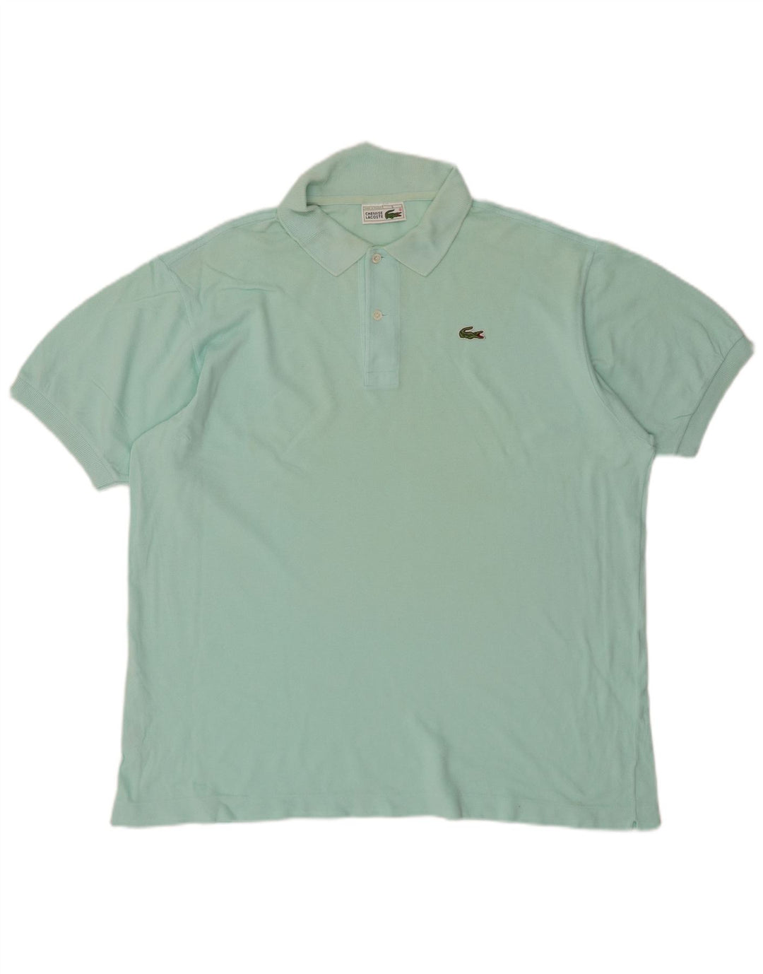 LACOSTE Herren Poloshirt Größe 6 XL Türkis Baumwolle
