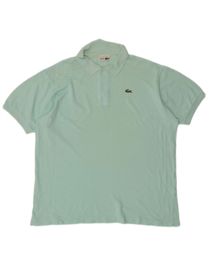 LACOSTE Herren Poloshirt Größe 6 XL Türkis Baumwolle