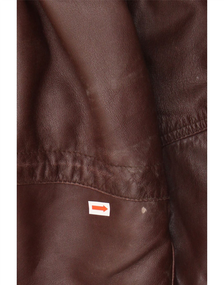 SARDAR Herren Lederjacke UK 42 XL Braunes Leder