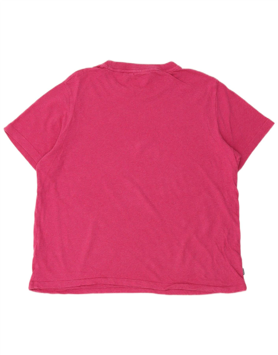 Superdry Damen T-Shirt Top UK 14 Large Rosa Baumwolle