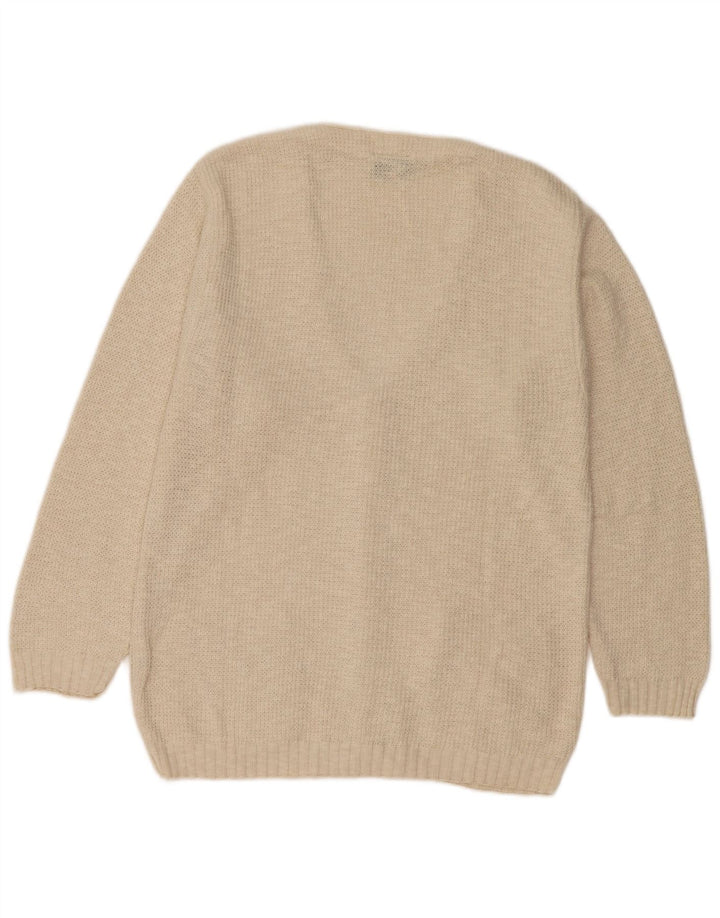 Quattro Castella Herren-Strickjacke, groß, beige Baumwolle