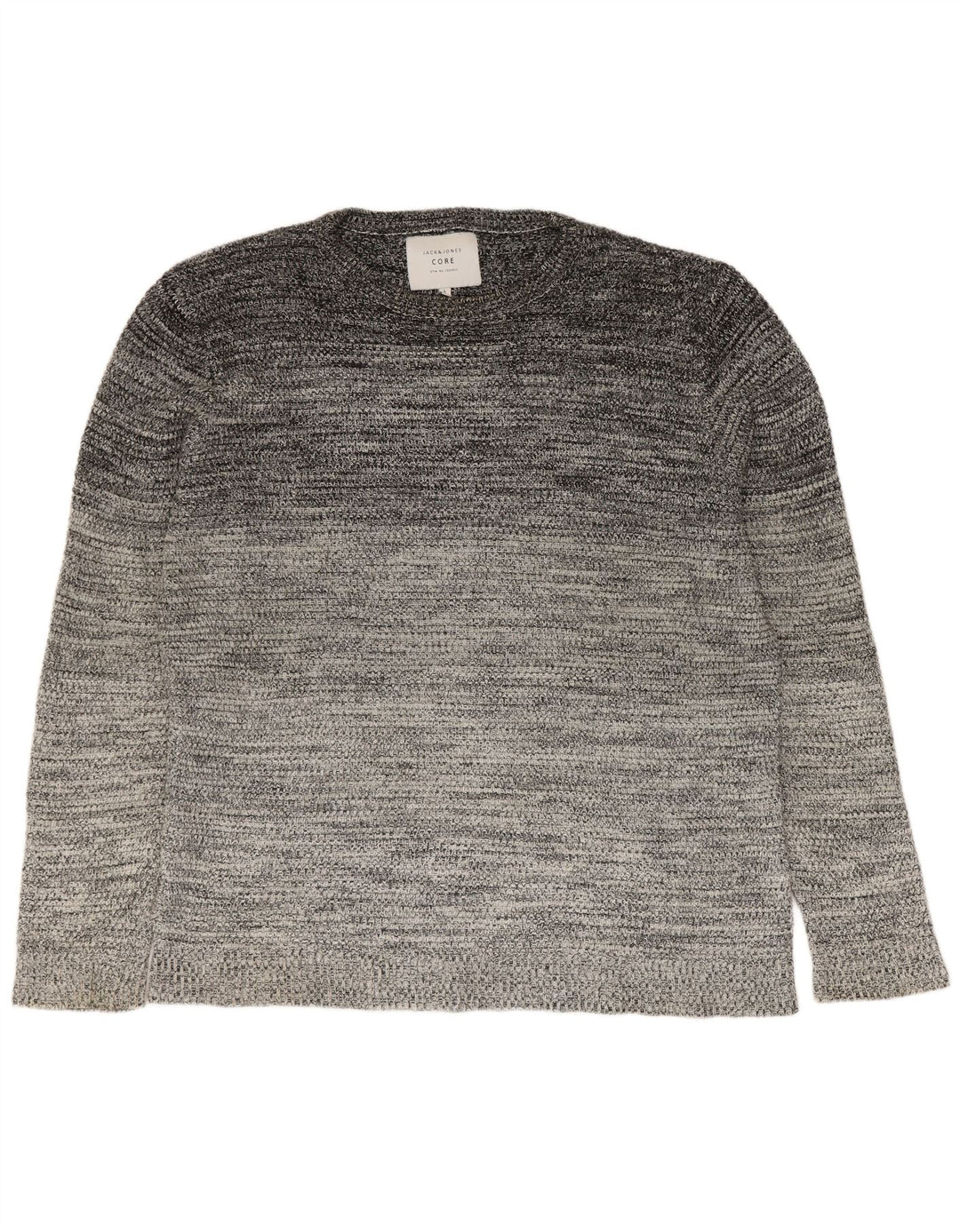 Jack & Jones Herren-Pullover mit Rundhalsausschnitt, Größe L, Grau
