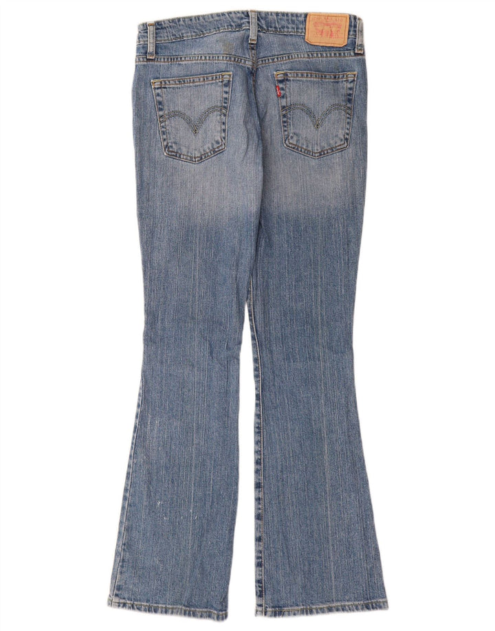 Levi's Damen 518 Super Low Bootcut Jeans W28 L32 Blaue Baumwolle