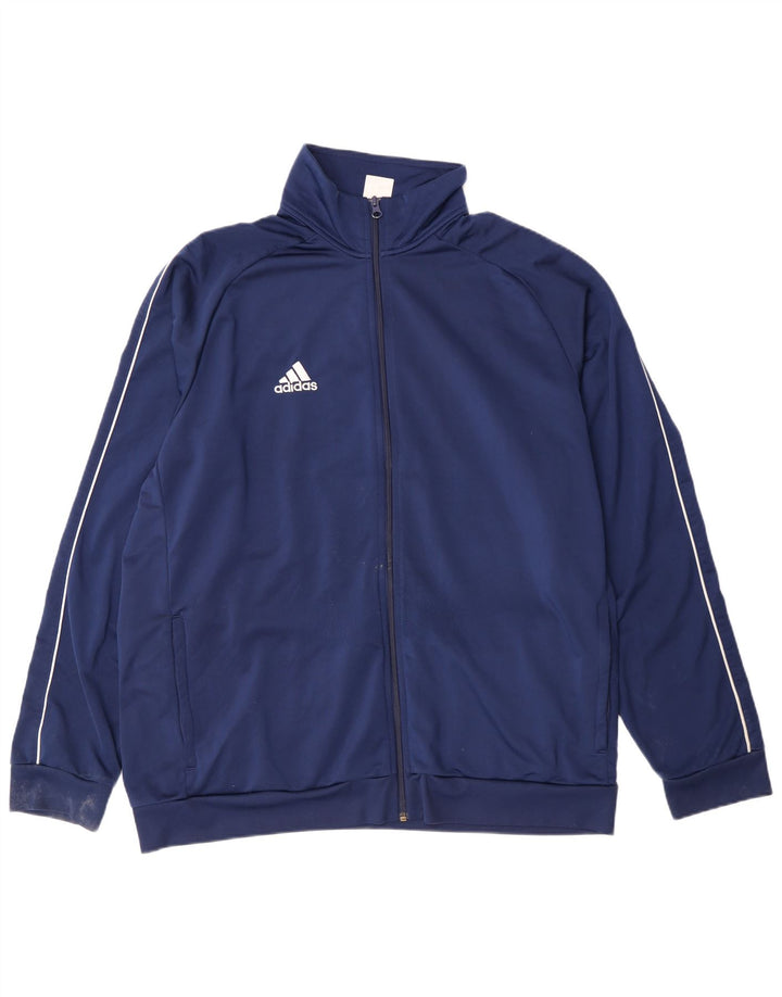 Adidas Herren Trainingsanzug Top Jacke 2XL Marineblau Polyester