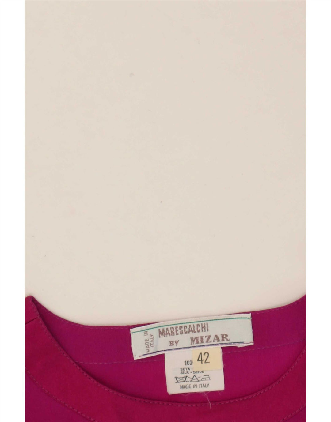 Mizar Langarm-Blusenoberteil für Damen IT 42 Mittelrosa Seide