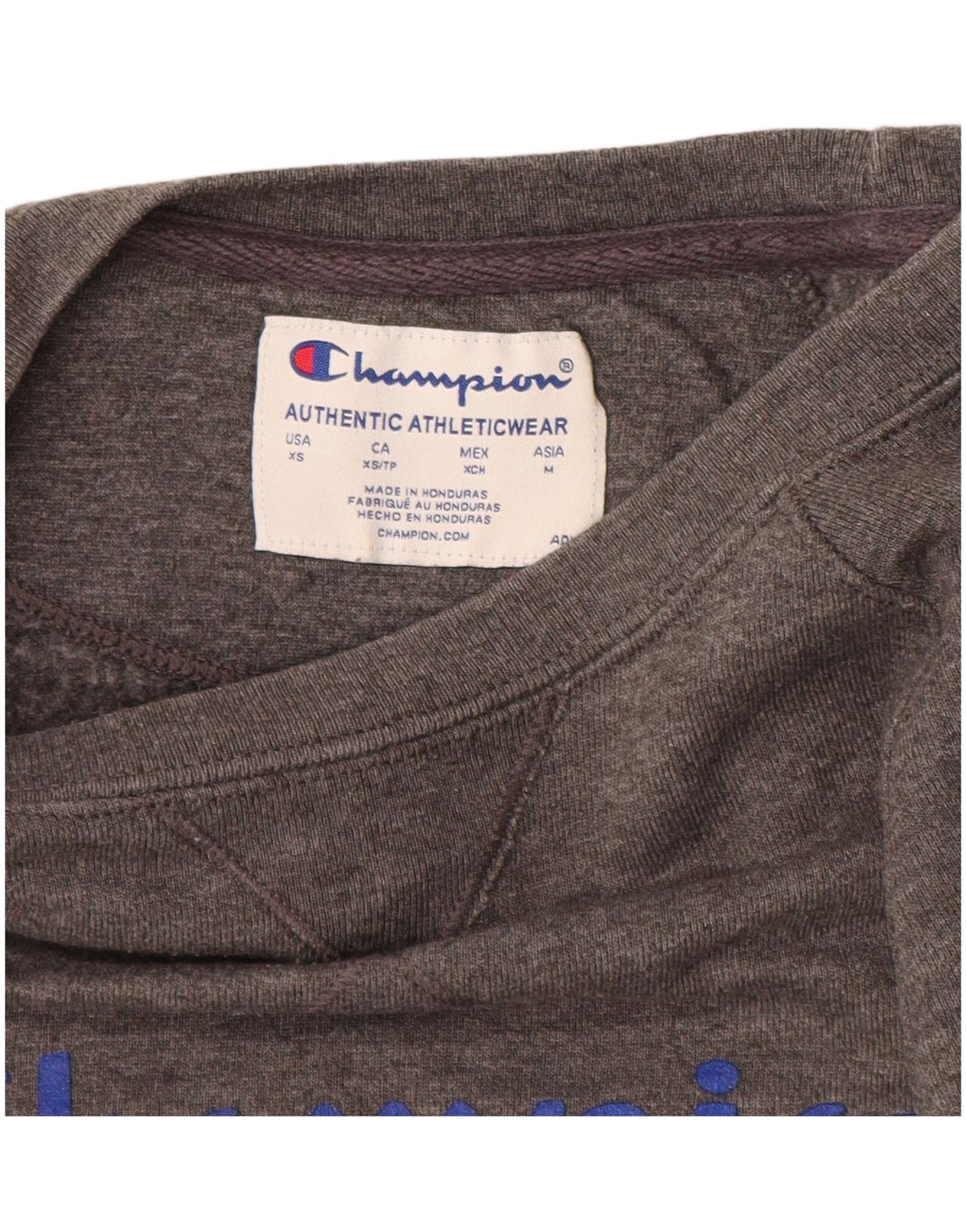 Champion Herren-Sweatshirt mit Grafik, XS, grau, Polyester