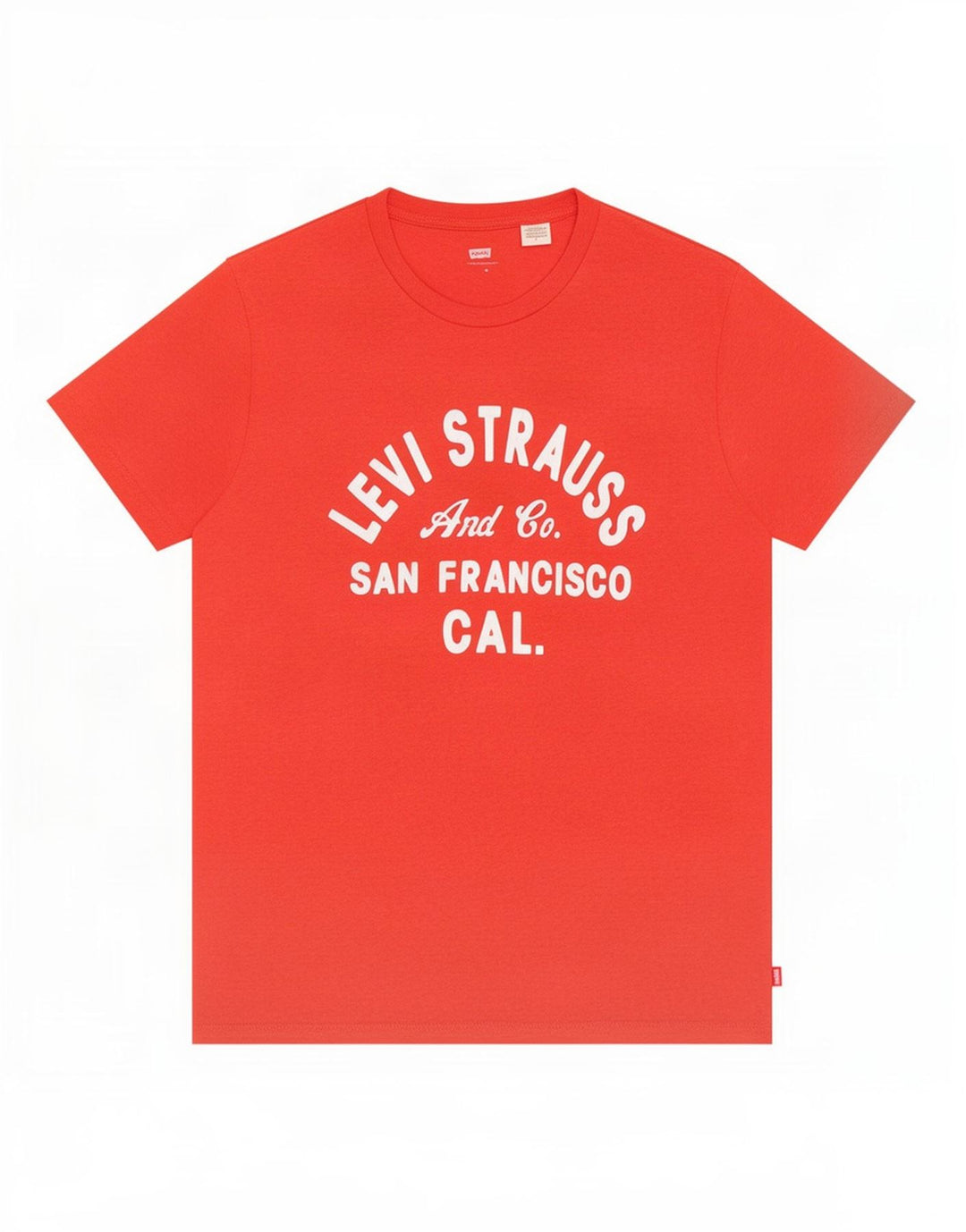 Levi's Herren-T-Shirt mit Grafik, mittelrote Baumwolle