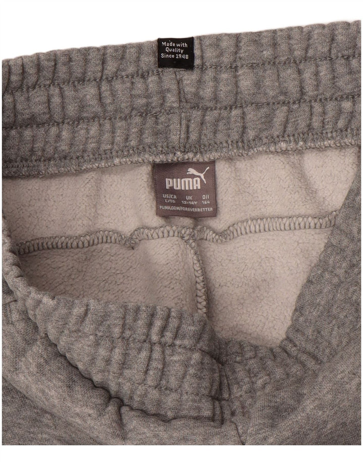 PUMA Jungen Graphic Trainingshose Jogger 13-14 Jahre Grau