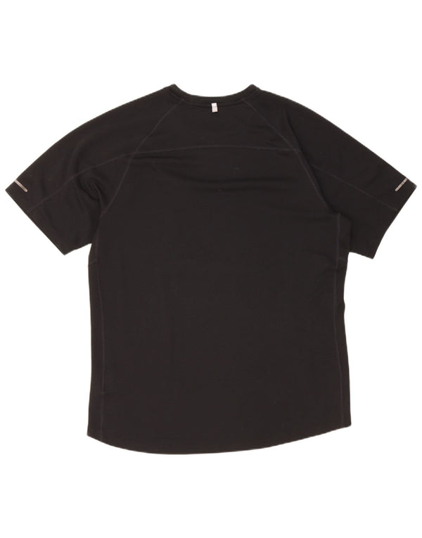 Nike Herren Dri Fit T-Shirt Top Large Schwarz Polyester