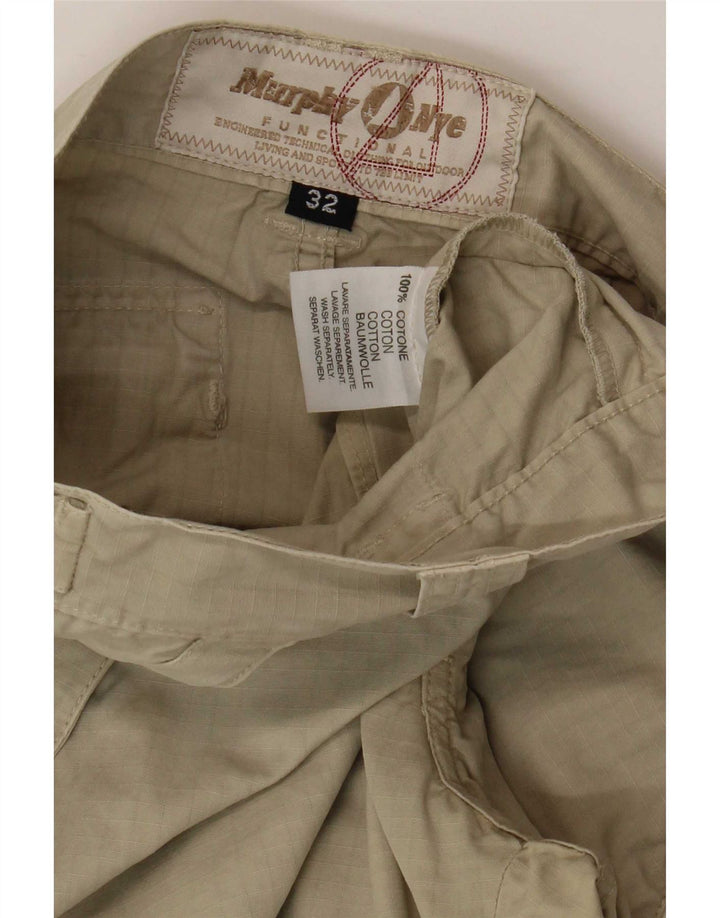Murphy & Nye Herren Cargoshorts W32 Medium Khaki Baumwolle