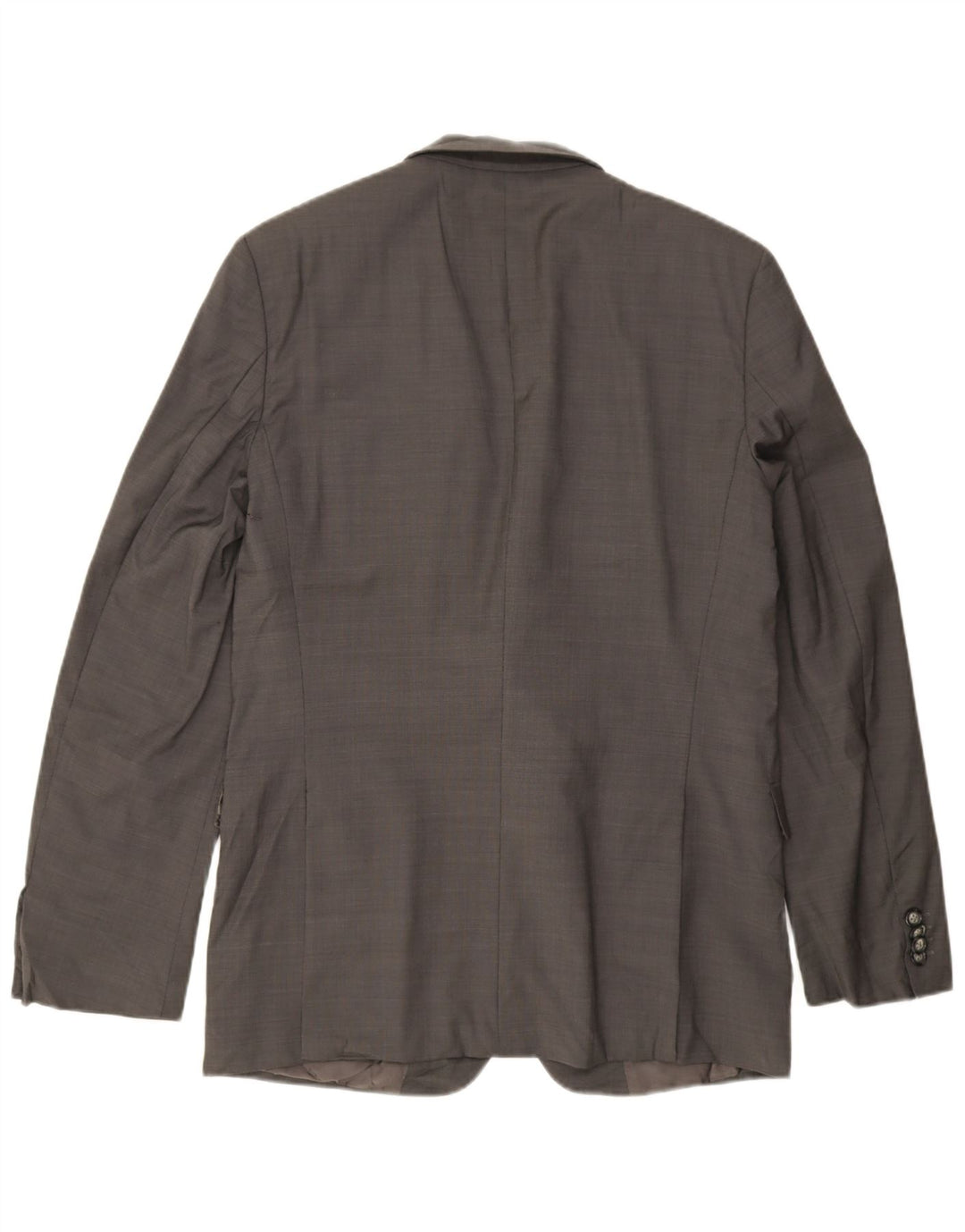 Hugo Boss Herren Longline 2-Knopf-Blazerjacke UK 42 XL Graue Wolle