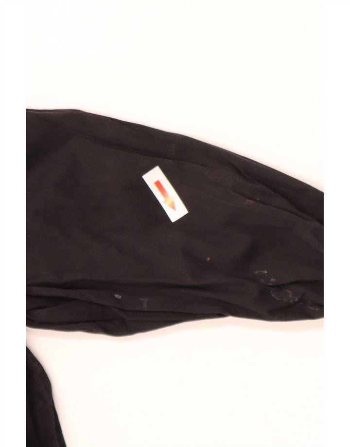 Hugo Boss Damen Kurzarm-Hemdbluse EU 36 Small Schwarz