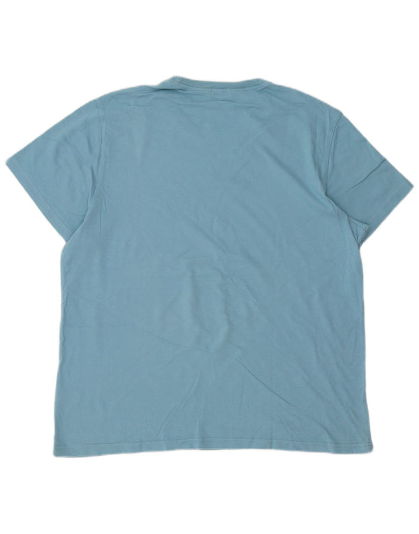 PAUL SMITH Herren Grafik T-Shirt Top XL Blau Baumwolle