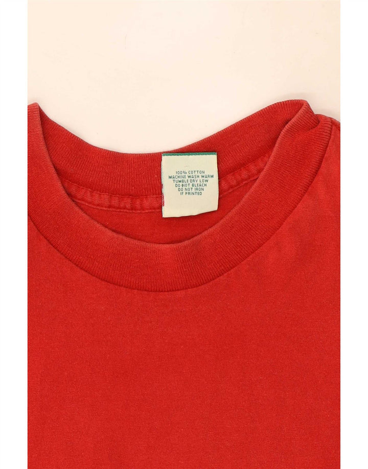 Levi's Herren-T-Shirt mit Grafik, Größe L, aus roter Baumwolle