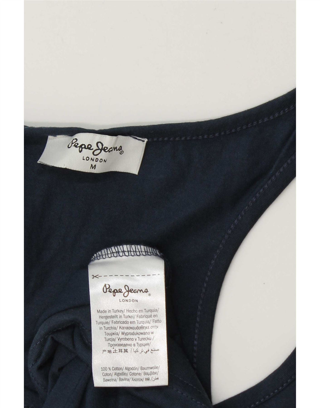 PEPE Jeans Herren-Weste mit Grafik, mittlere Marineblau-Baumwolle
