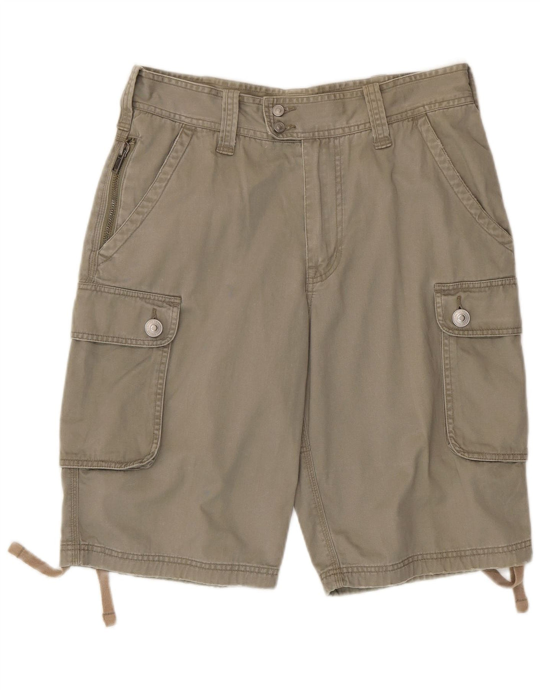 BENETTON Herren Cargoshorts IT 46 Small W32 Beige Baumwolle