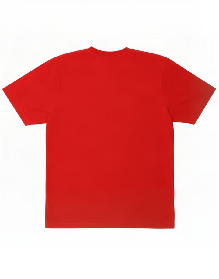 Umbro Herren Grafik-T-Shirt-Oberteil, großes rotes Polyester