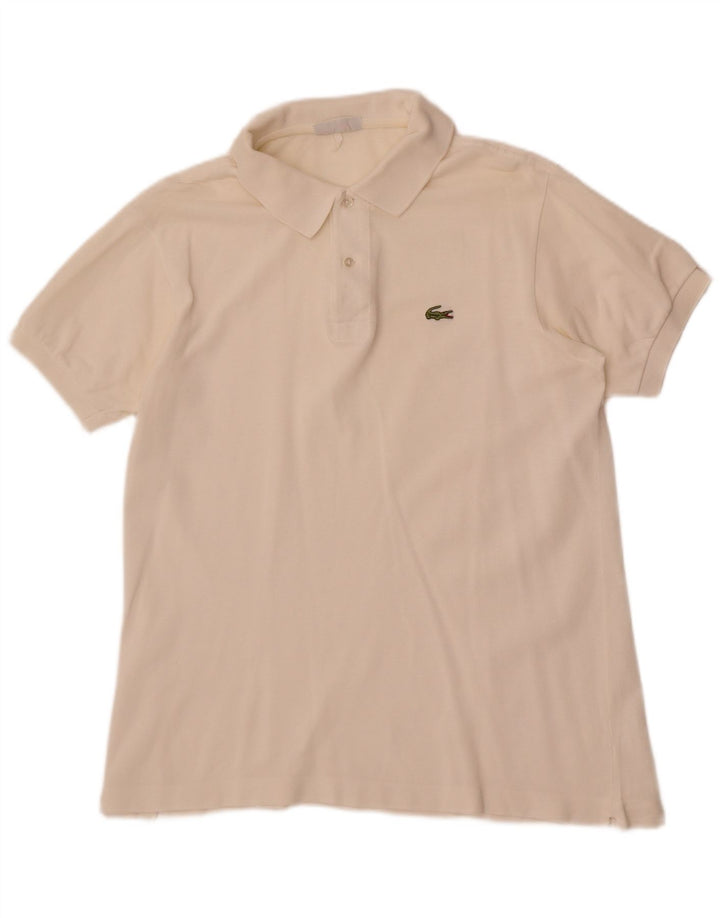 Lacoste Herren-Poloshirt aus mittelweißer Baumwolle