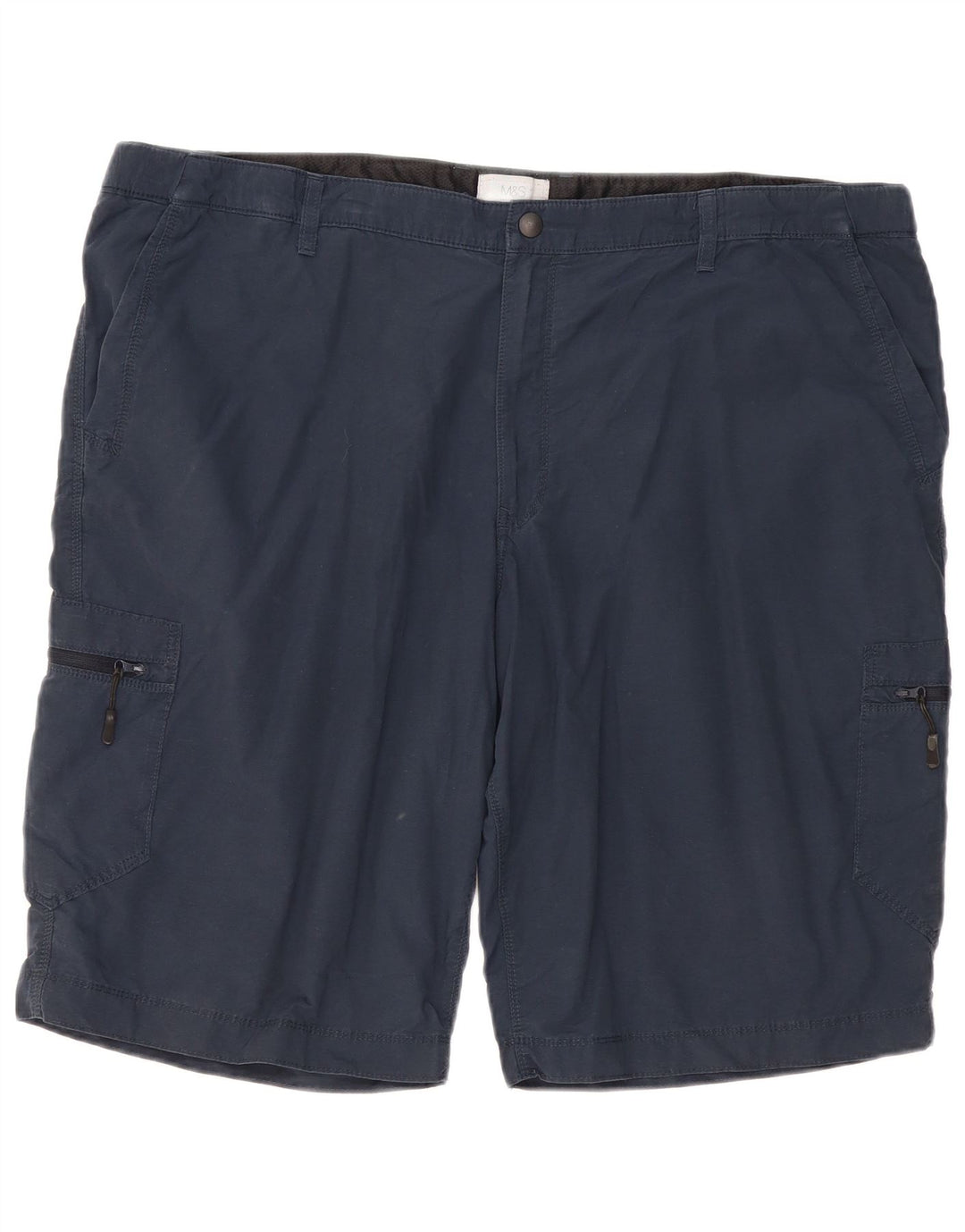 Marks & Spencer Herren Cargoshorts W44 2XL Marineblau Baumwolle