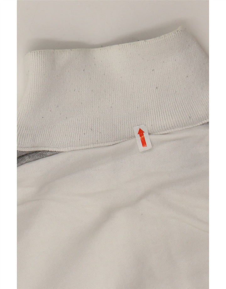 CHAMPION Herren-Trainingsanzug-Oberteil, Jacke, groß, weiße Farbblock-Baumwolle