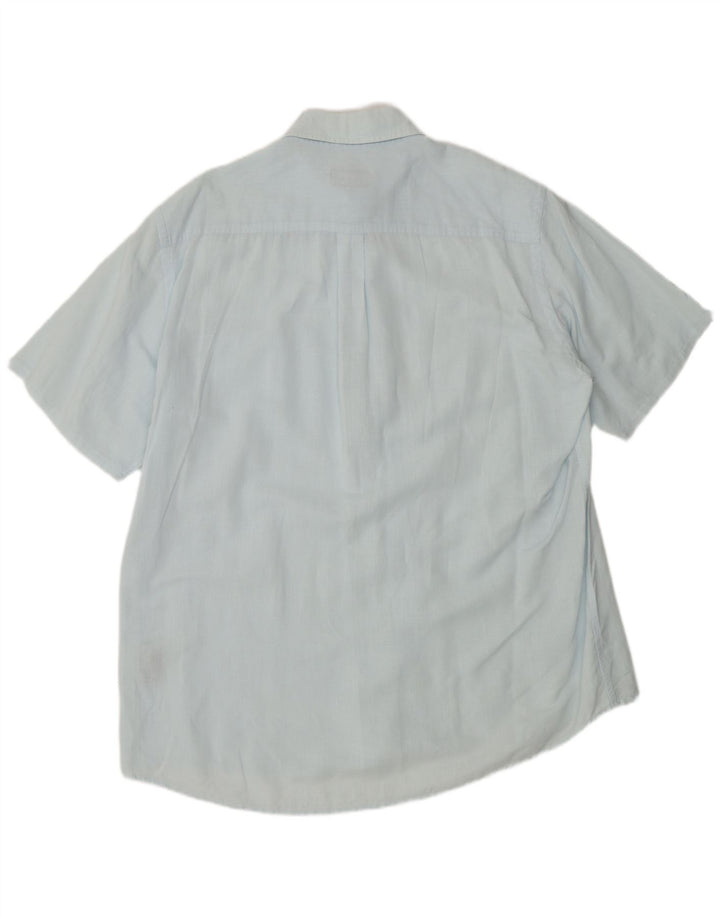 Kappa Herren Kurzarmhemd 2XL Blaues Leinen