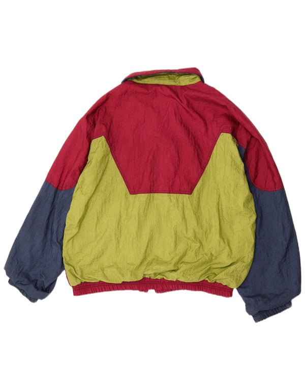 MC Kee's Mens Tracksuit Top Jacket Small Multicoloured Colourblock