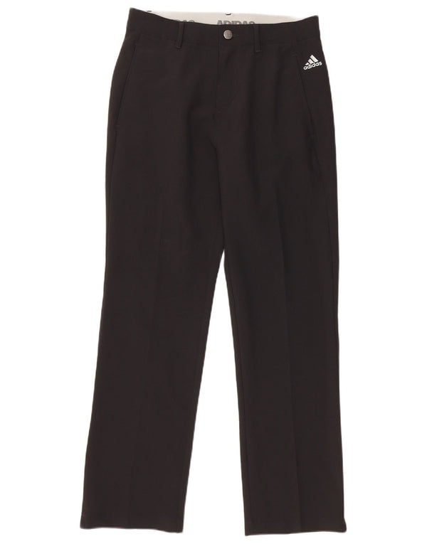 Adidas Straight Chino-Hose für Jungen, 11–12 Jahre, W28, L27, schwarzes Polyester
