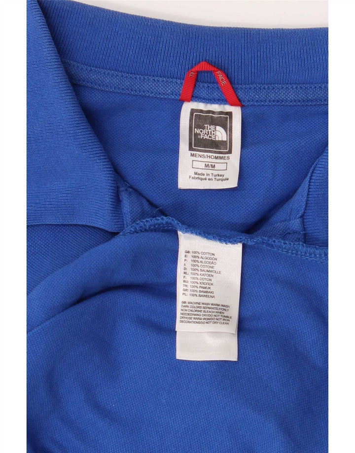 The North Face Herren-Poloshirt aus mittelblauer Baumwolle